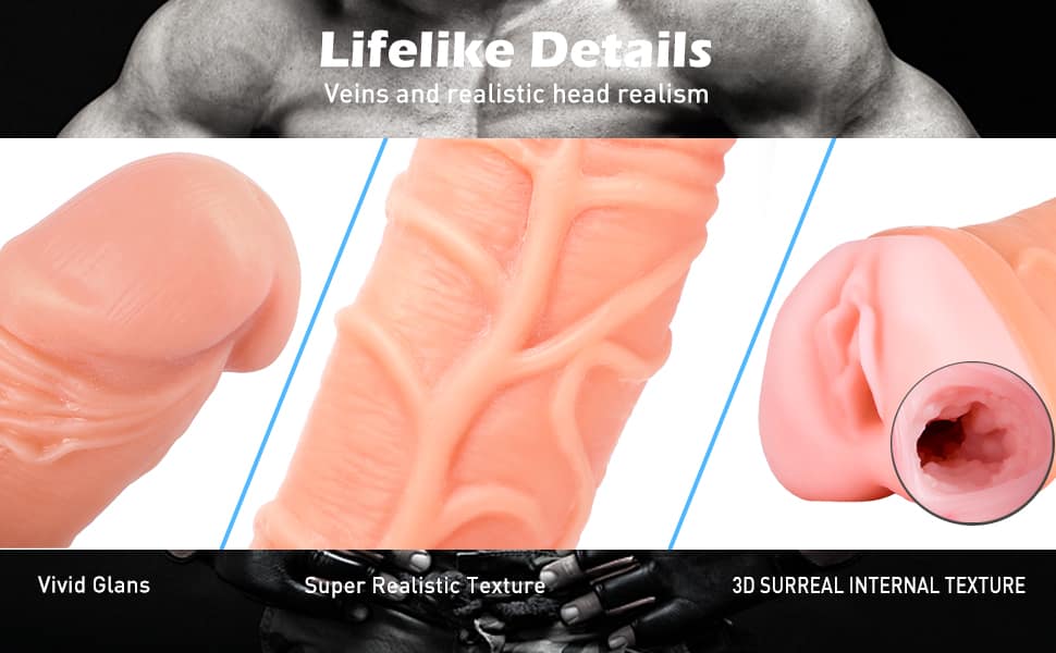 2-in-1 Realistic Dildo – 21.5 cm Penis Extender — image 5