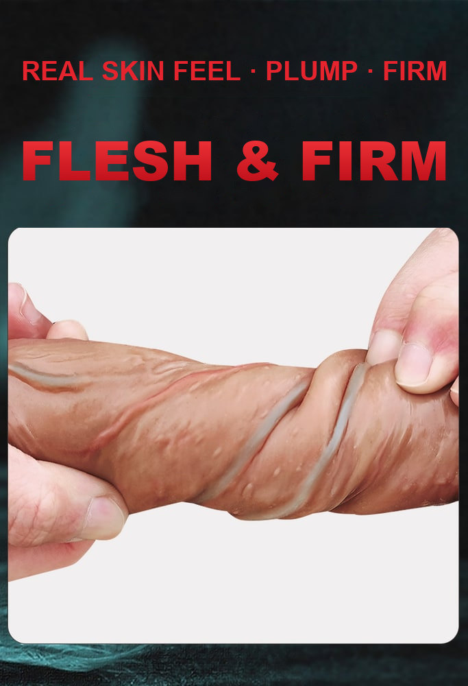 Realistic Suction Cup Dildo – 21 cm, Hands-Free Flesh — image 4