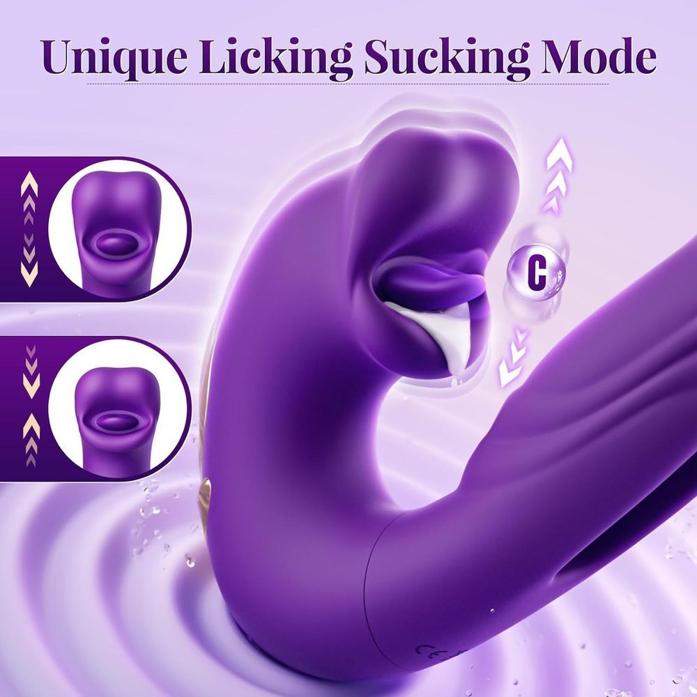3 in 1 Flapping Licking Sucking Vibrator – Wearable Clitoral Toy — image 4
