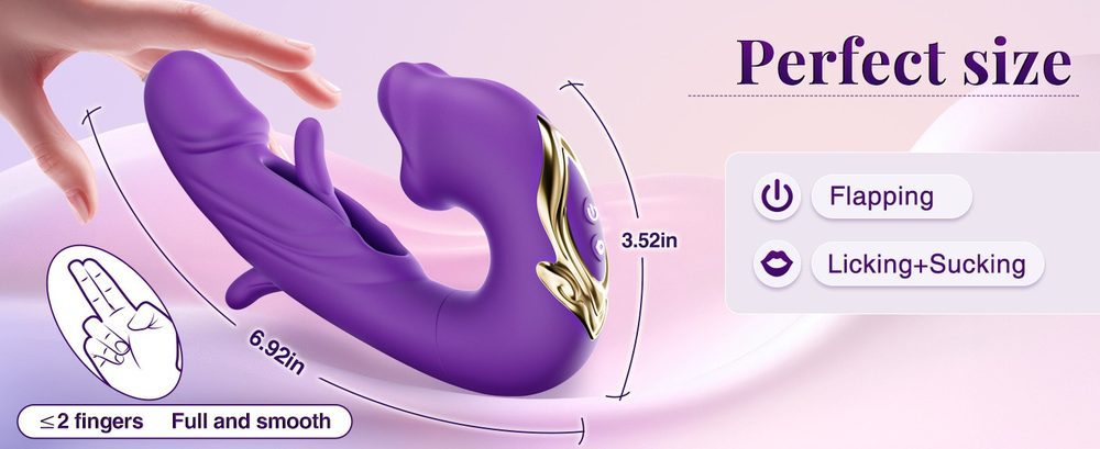 3 in 1 Flapping Licking Sucking Vibrator – Wearable Clitoral Toy — image 8