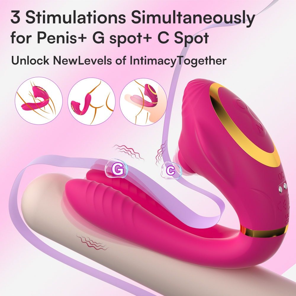 App-Controlled Couples Vibrator – U-Shaped Tapping Dual Stimulation — image 5