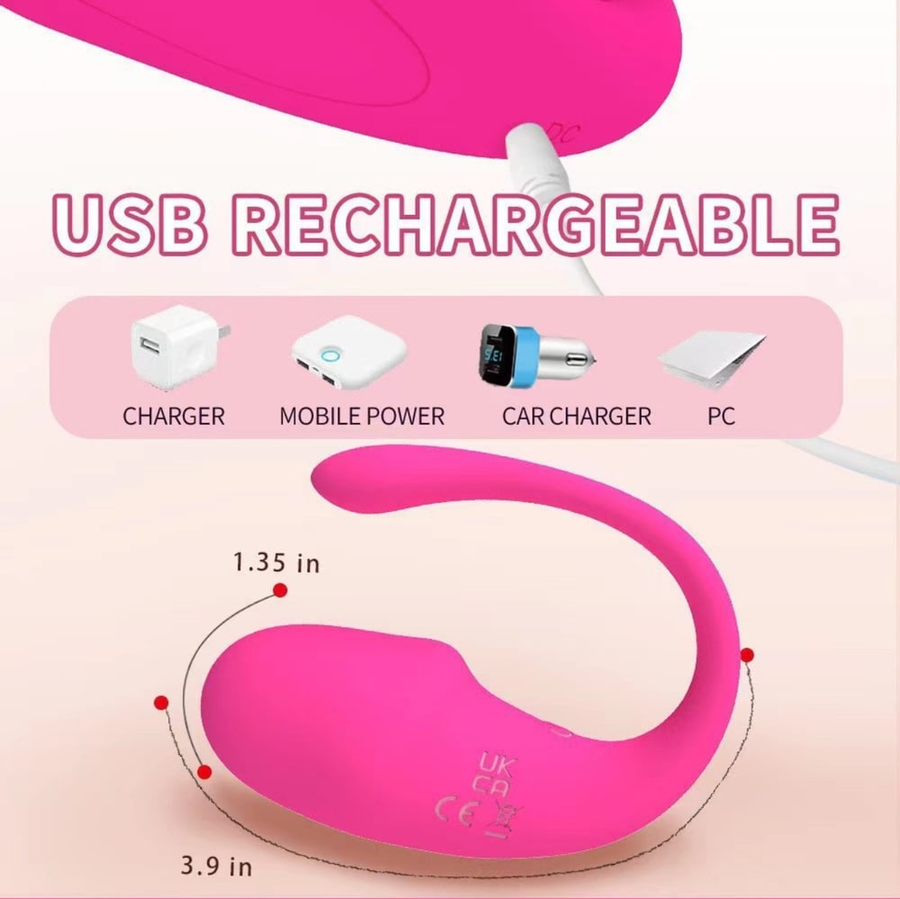 App Controlled Wearable Couples Vibrator – 10 Modes, U-Shape — image 3