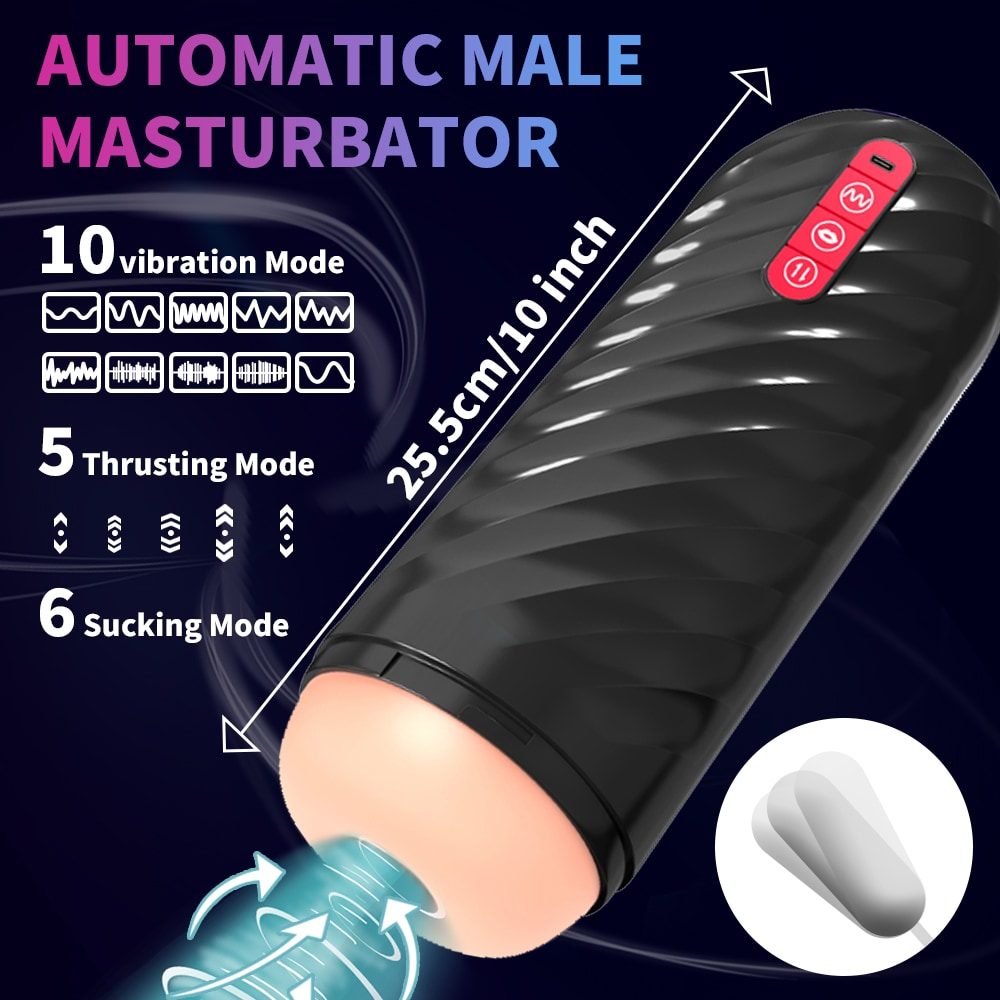 Automatic Male Masturbator – Thrusting, Suction & Vibration Cup