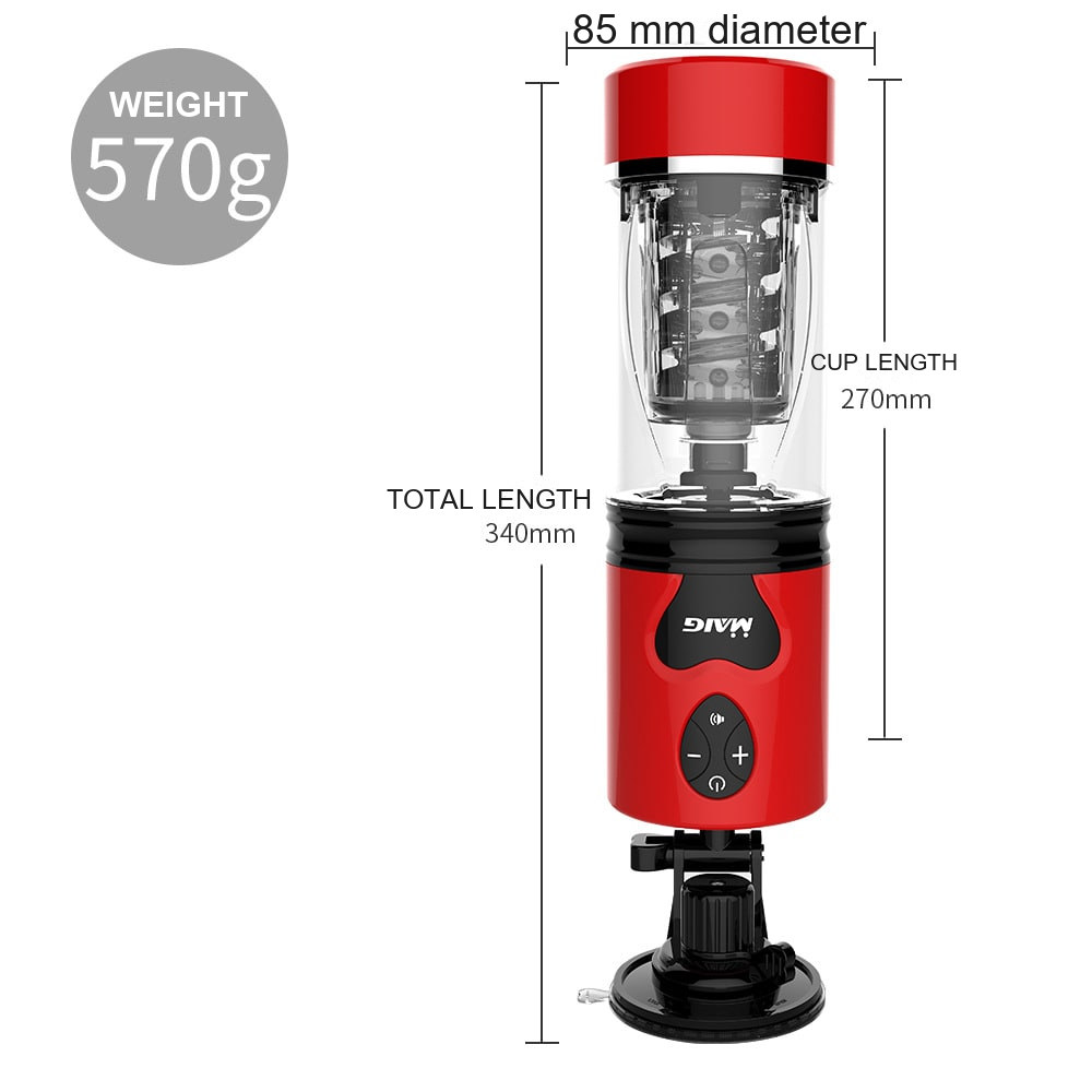 Automatic Rotating Telescopic Masturbator – Voice & Vibration Cup