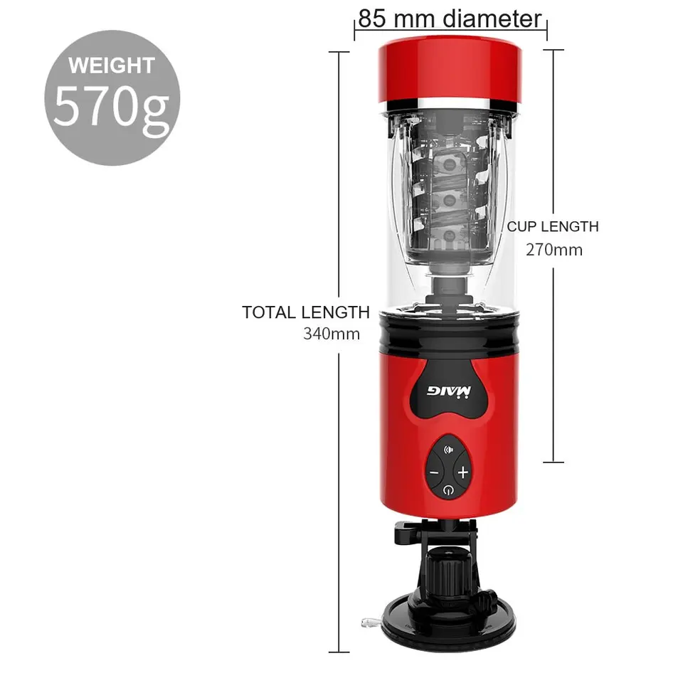 Automatic Rotating Telescopic Masturbator – Voice & Vibration Cup — image 4