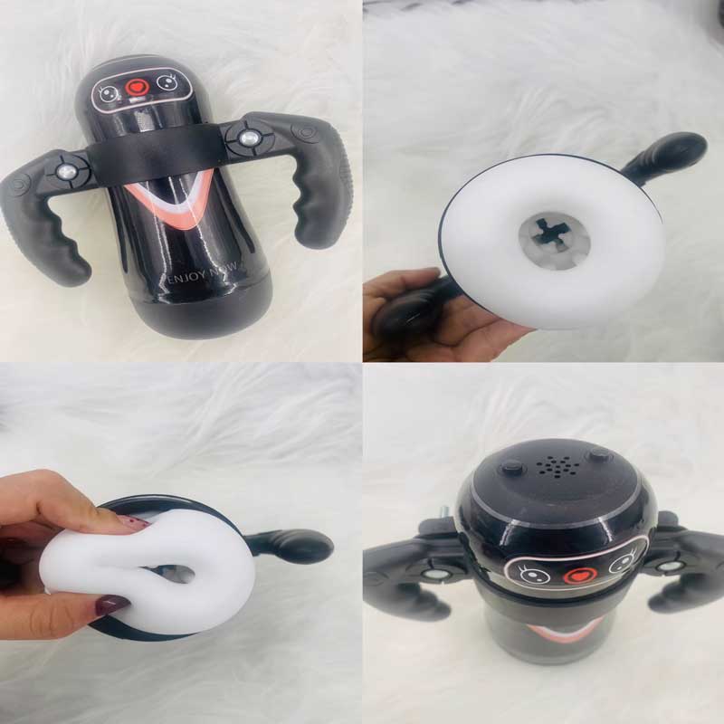 Automatic Masturbator Cup – Sleeve & Twin Grips — image 4