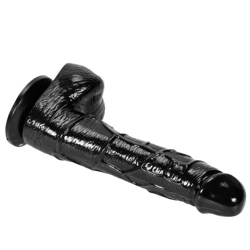 Black Realistic Dildo – 16 cm Bendable with Suction Base — image 8