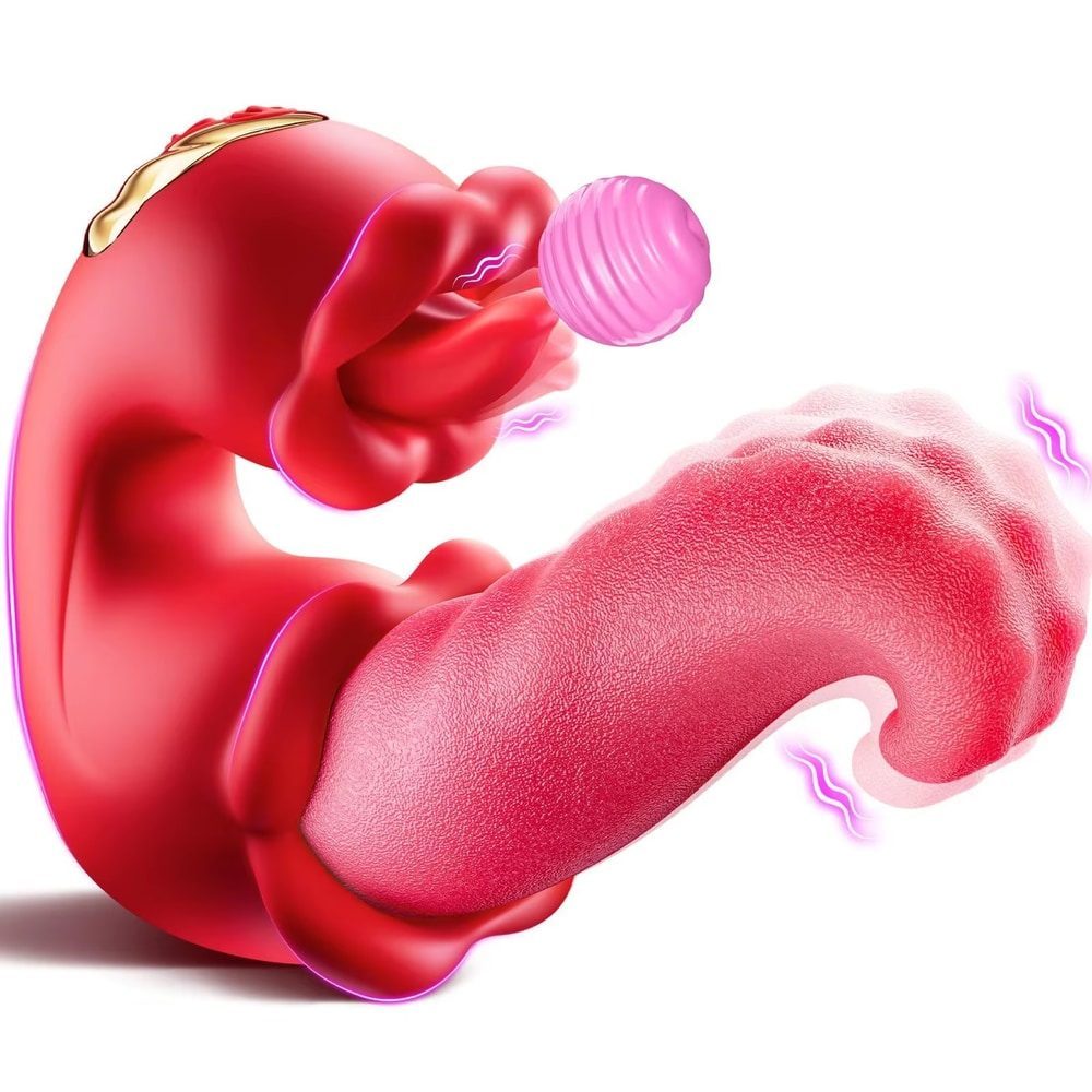 Double-Tongue Licking Vibrator – 3 in 1 Clit, G-Spot & Nipple