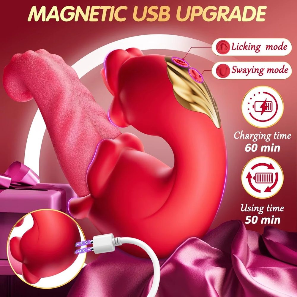 Double-Tongue Licking Vibrator – 3 in 1 Clit, G-Spot & Nipple — image 5