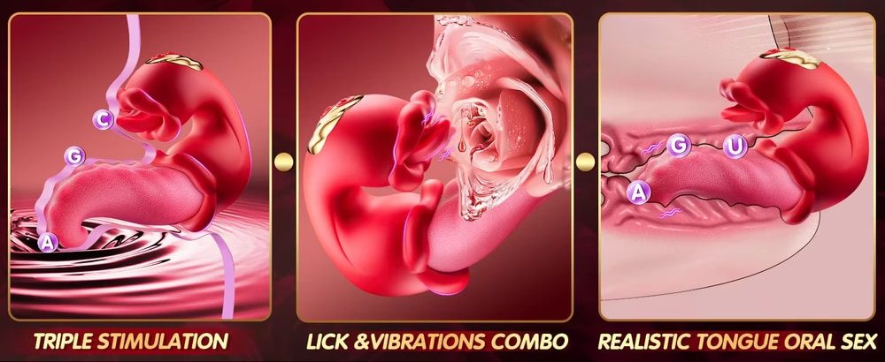 Double-Tongue Licking Vibrator – 3 in 1 Clit, G-Spot & Nipple — image 7