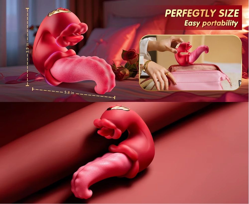 Double-Tongue Licking Vibrator – 3 in 1 Clit, G-Spot & Nipple — image 8