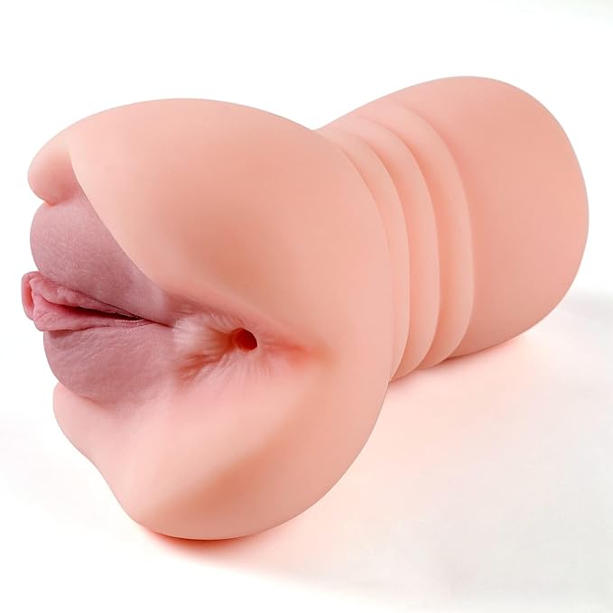 Dual Channel Pocket Pussy Masturbator – 16 cm, 635 g