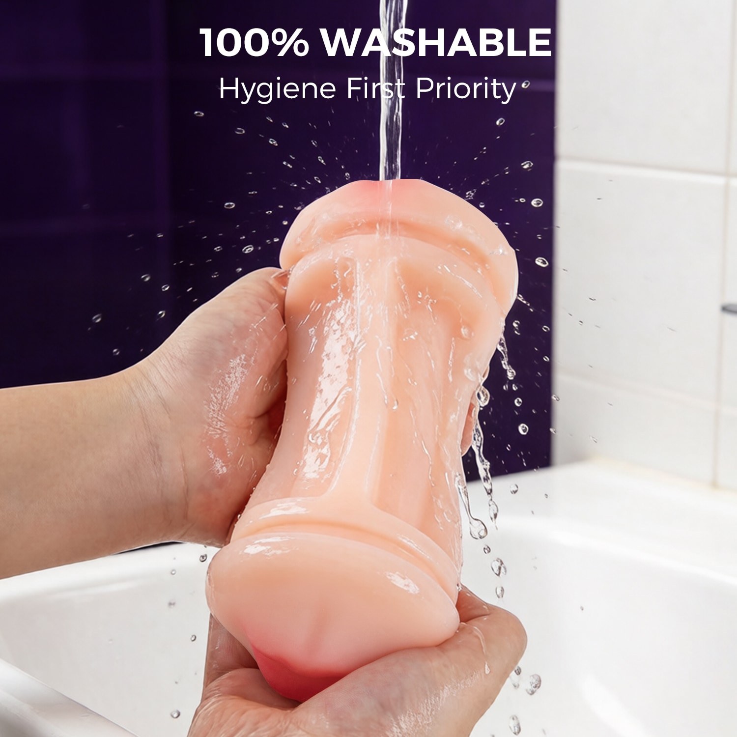 Dual-End Masturbator – 21 cm, Dual Opening — image 9
