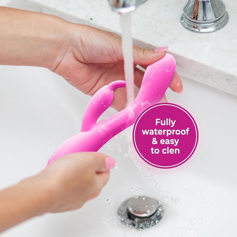 Dual Motor Rabbit Vibrator – 18.6 cm Pink G-Spot — image 6