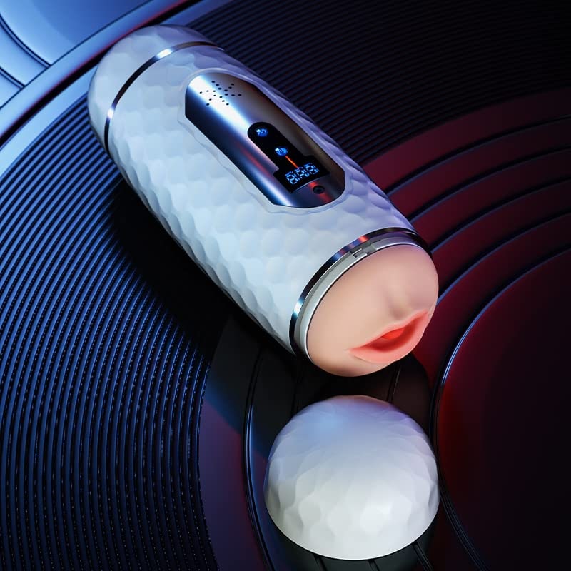 Heating Voice Masturbator Cup – 12 Modes & LED Counter