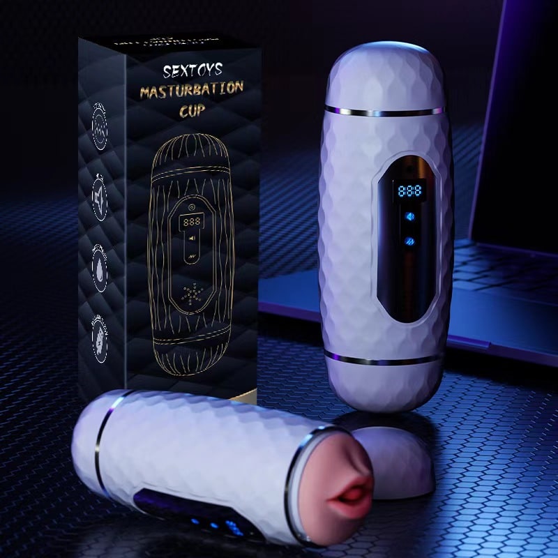 Heating Voice Masturbator Cup – 12 Modes & LED Counter — image 3