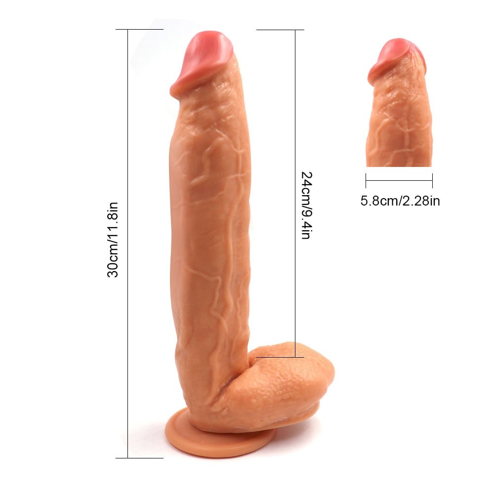 Huge Realistic Dildo – 30 cm XL, 18 cm Girth — image 2