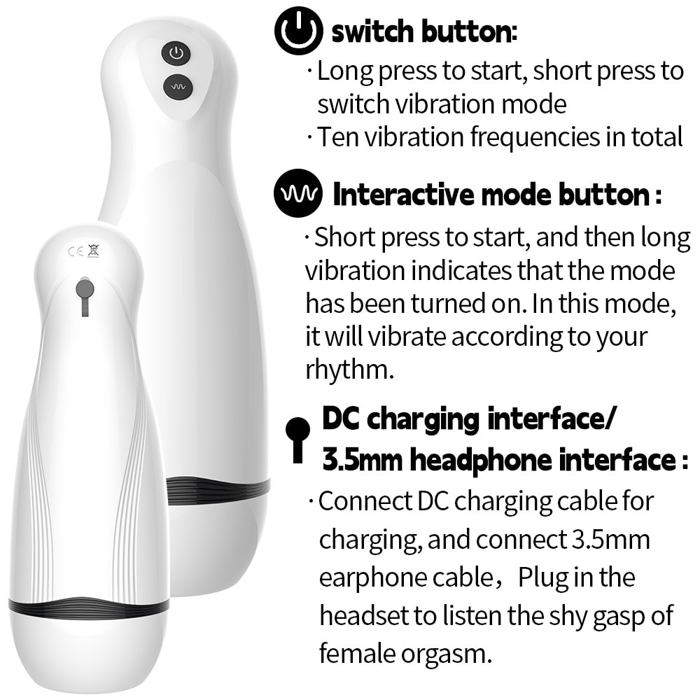 Interactive Masturbation Cup – 22 cm, 10 Modes — image 6