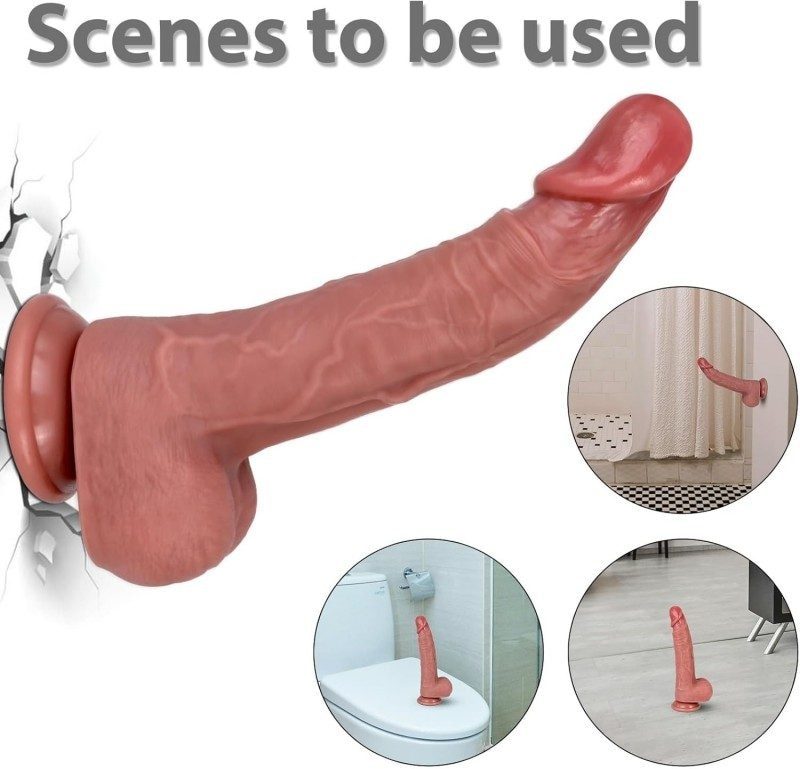Liquid Silicone Realistic Dildo – 17 cm Bendable Suction Cup Dildo — image 4