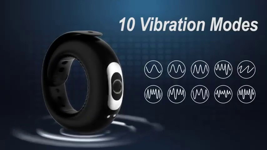 Magnetic Vibrating Cock Ring – 45 mm, 10 Modes — image 3