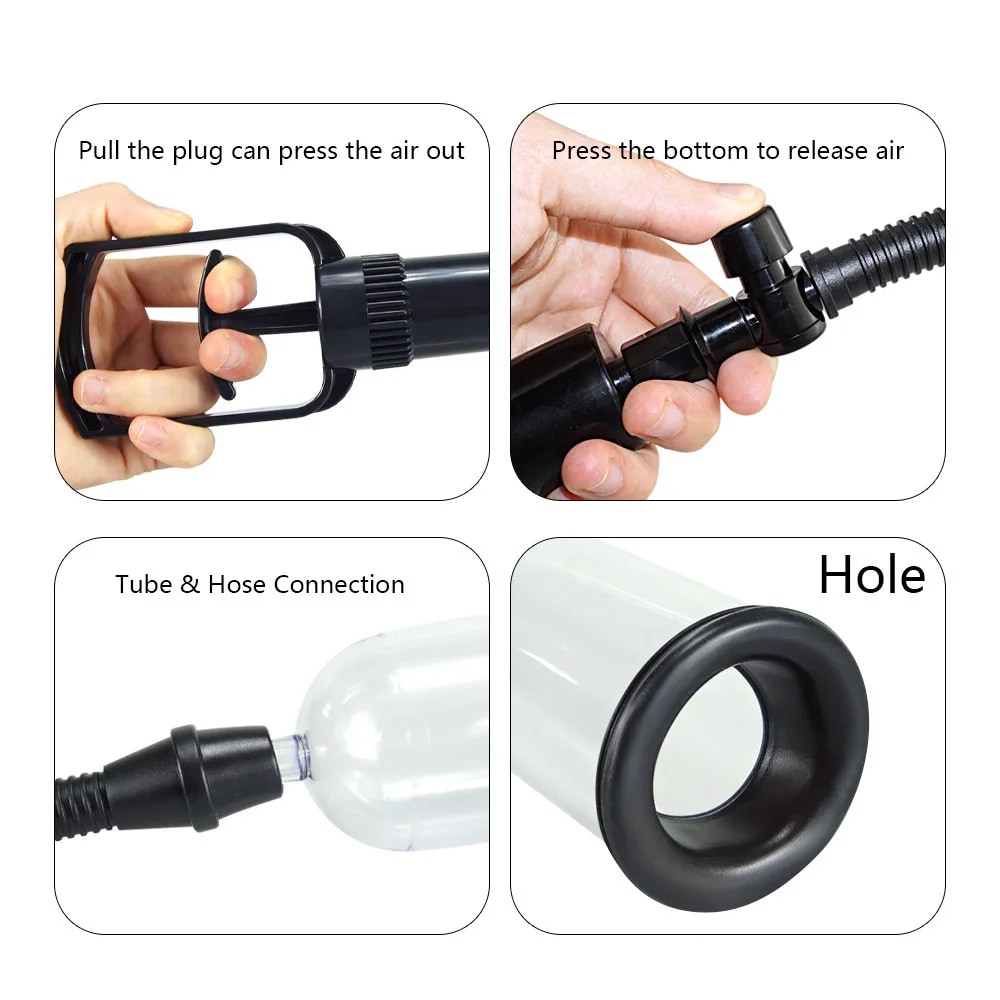 Manual Vacuum Penis Pump – 20-Step, 3 Rings — image 5