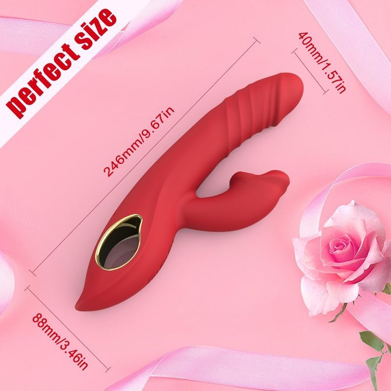 Red Lips Rabbit Vibrator — image 3
