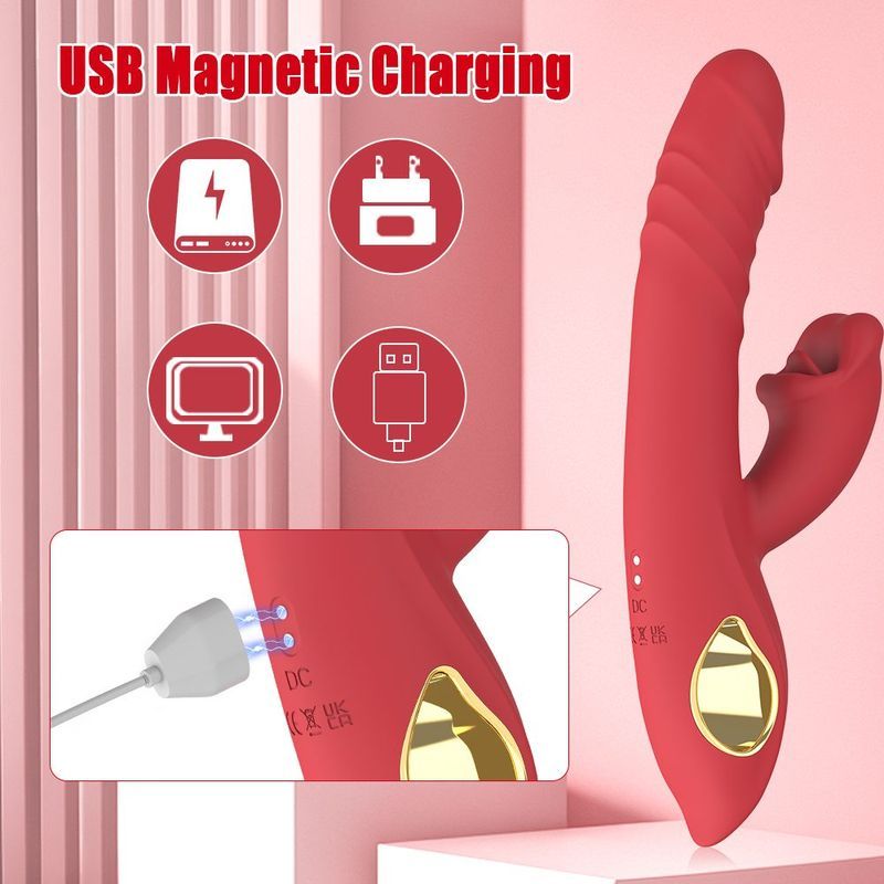 Red Lips Rabbit Vibrator — image 7