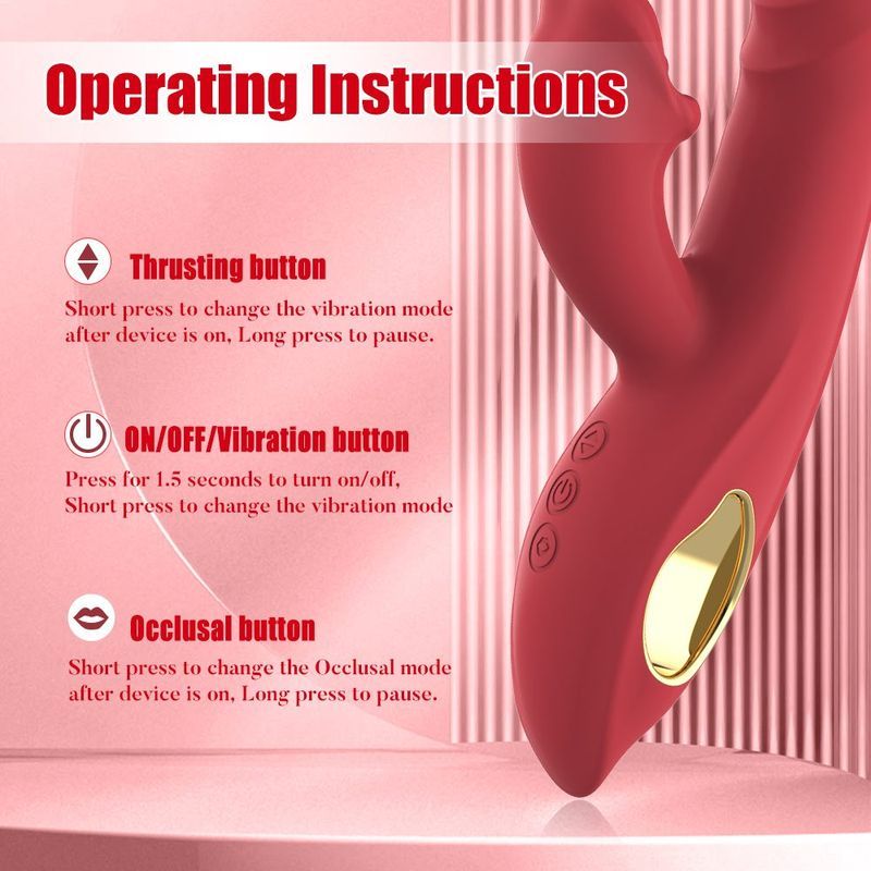 Red Lips Rabbit Vibrator — image 8