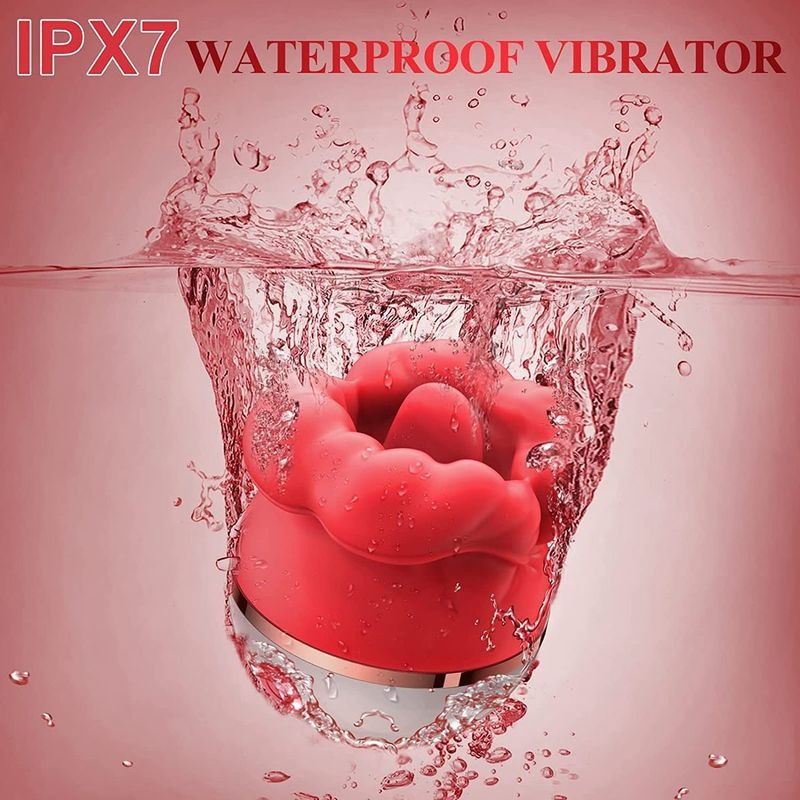Red Lips Rose Vibrator — image 6