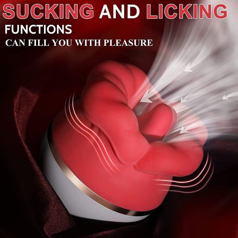 Red Lips Rose Vibrator — image 8