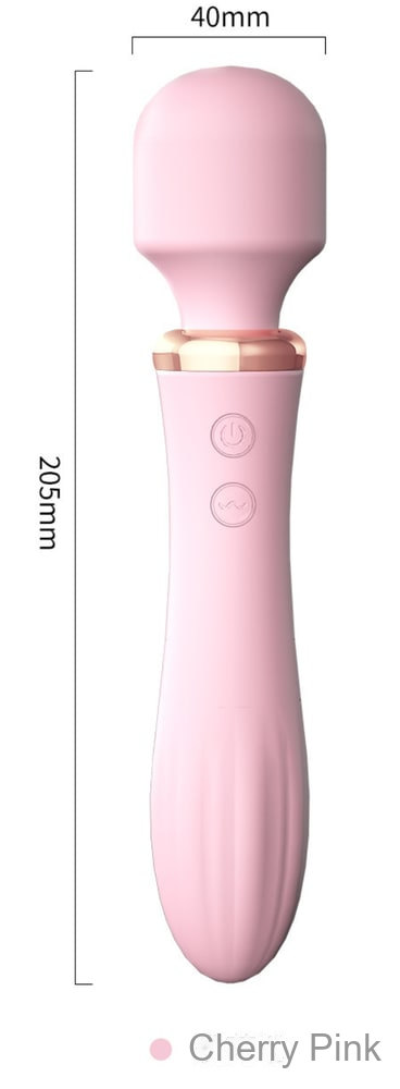 Pink Wand Vibrator – Dual-Head Heating Massager, 20.6 cm — image 4