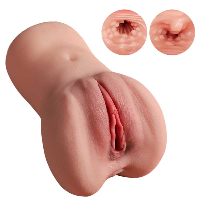 Realistic Compact Onahole – 18cm Flesh-Tone Male Masturbator — image 10