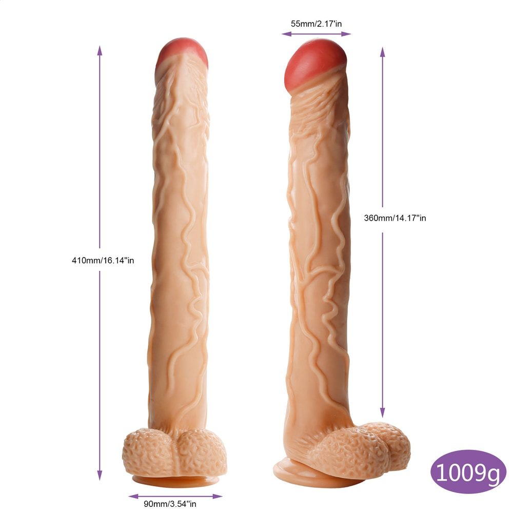 Realistic Dildo – 41 cm Soft TPE — image 2