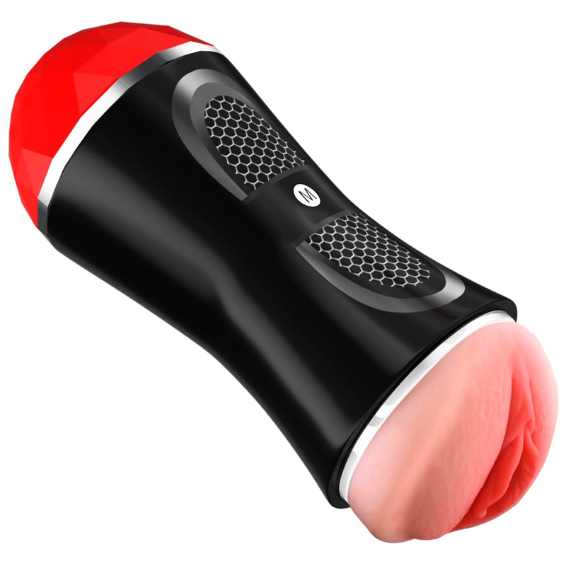 Realistic Mouth Masturbator Cup – 7.1 in Hard-Shell Stroker