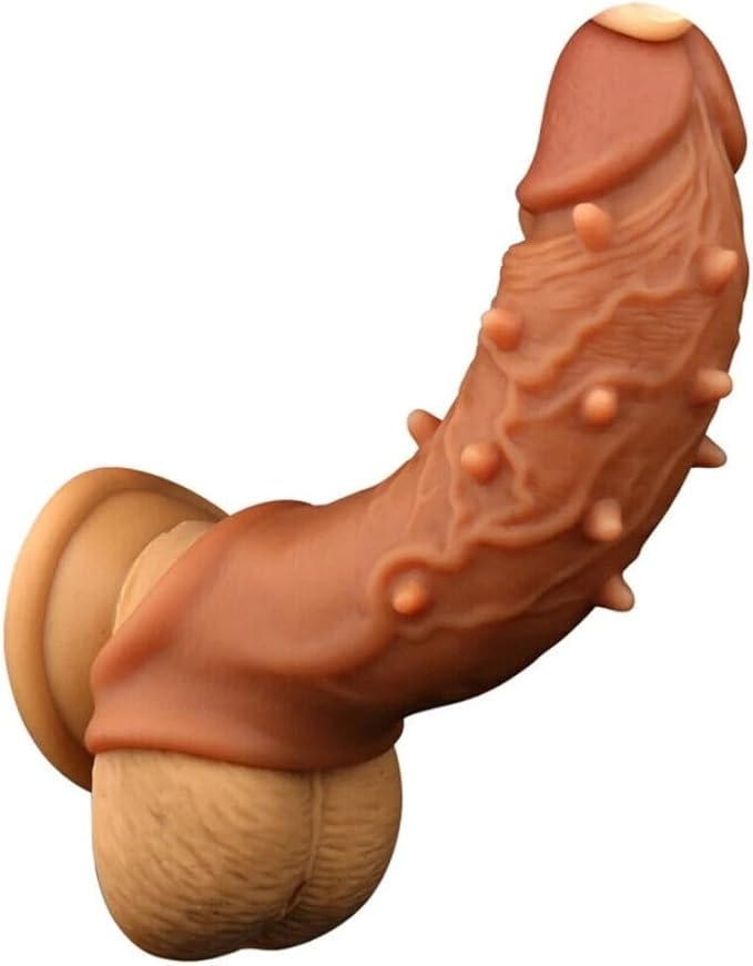 Realistic Penis Extender Sleeve – 16 cm Hollow Girth Sleeve