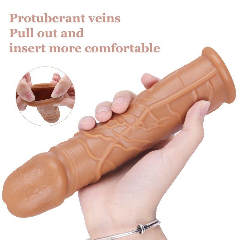 Realistic Penis Sleeve – 18 cm Hollow Flesh-Tone — image 8