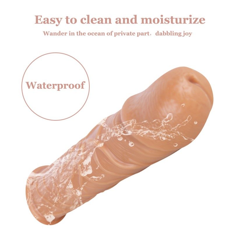 Realistic Penis Sleeve – 18 cm Hollow Flesh-Tone — image 10