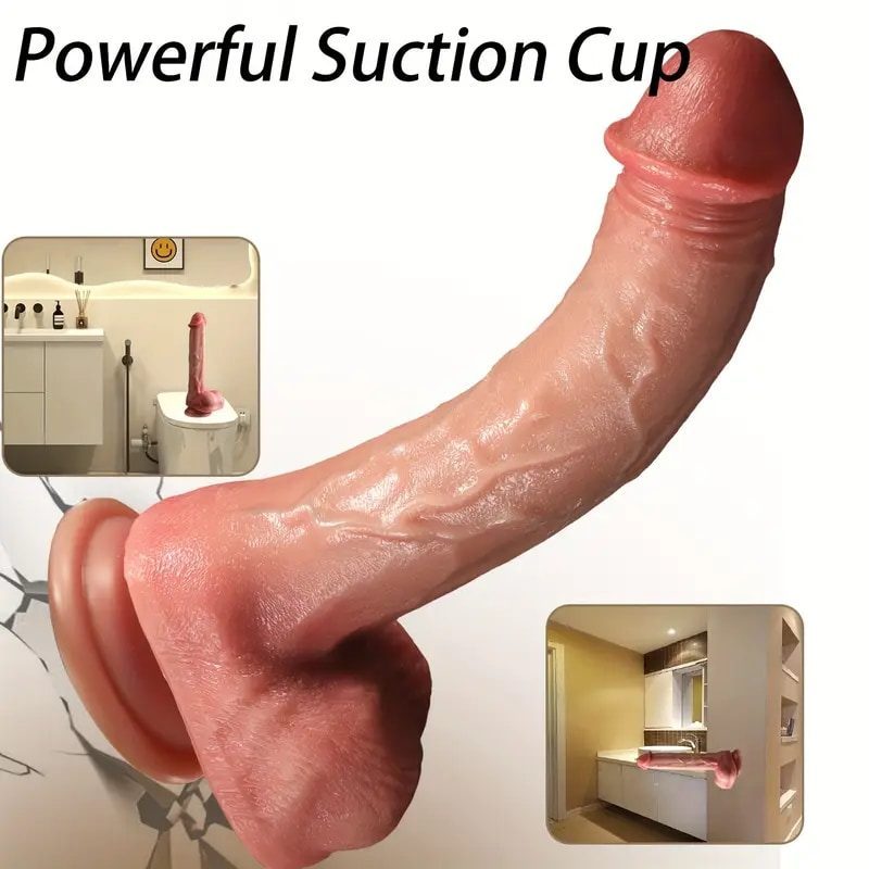 Realistic Suction Cup Dildo – 29 cm Flesh-Tone Dildo with Balls — image 7