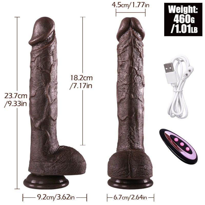 Heating Thrusting Dildo – 18 cm, 10+10 Modes — image 12