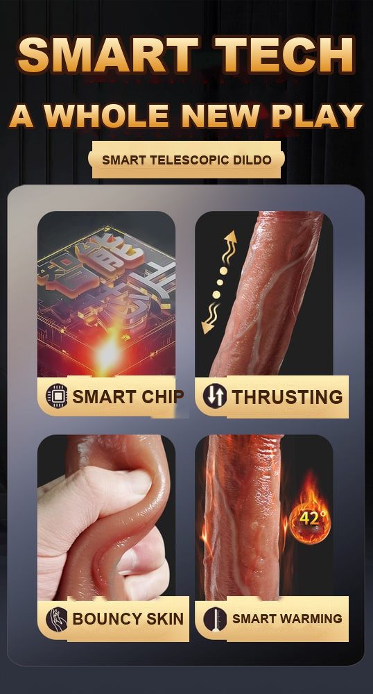 Remote Telescopic Heating Dildo – 21.5 cm, 16 cm Stroke — image 4