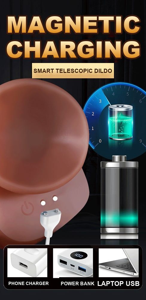 Remote Telescopic Heating Dildo – 21.5 cm, 16 cm Stroke — image 6