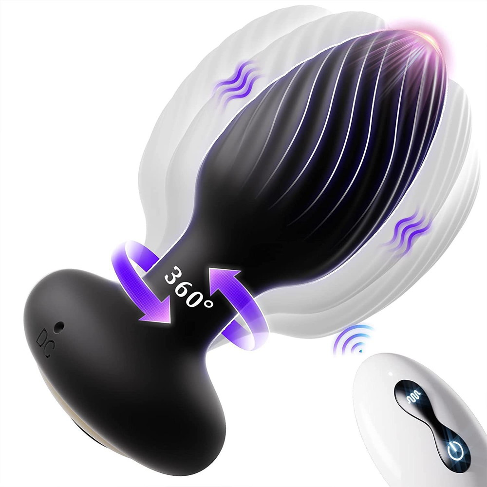 360° Rotating Remote Control Anal Plug – 97 mm — image 2