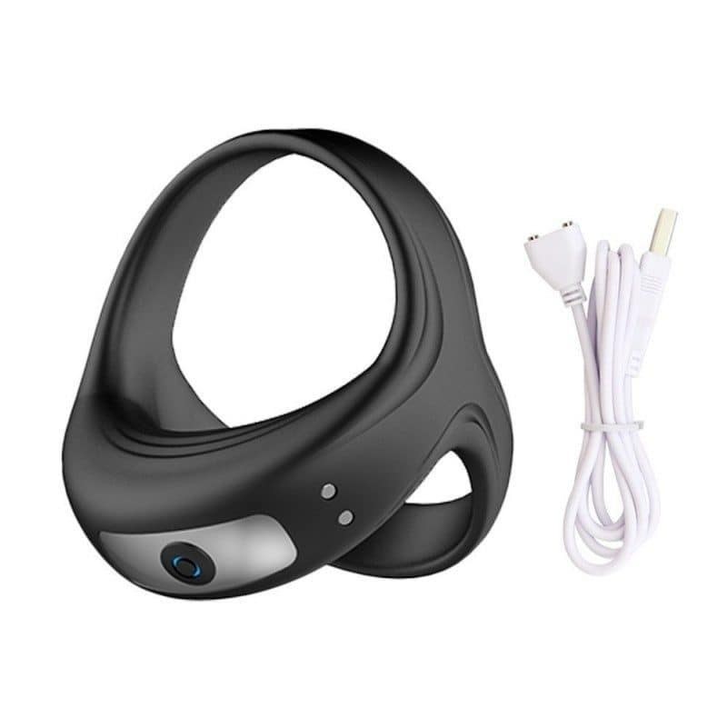 Ten-Speed Vibrating Cock Ring – Double Loop, 55 g