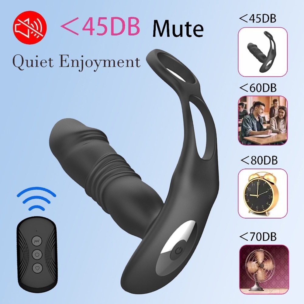 Thrusting Anal Vibrator – Dual Ring Base — image 6