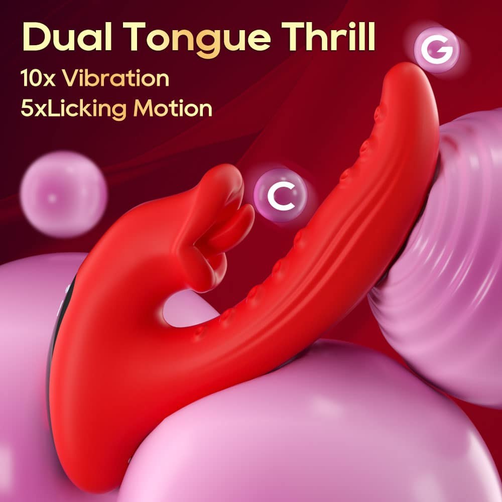 Tongue-Licking Vibrator – 10 Modes, Dual Tip — image 3