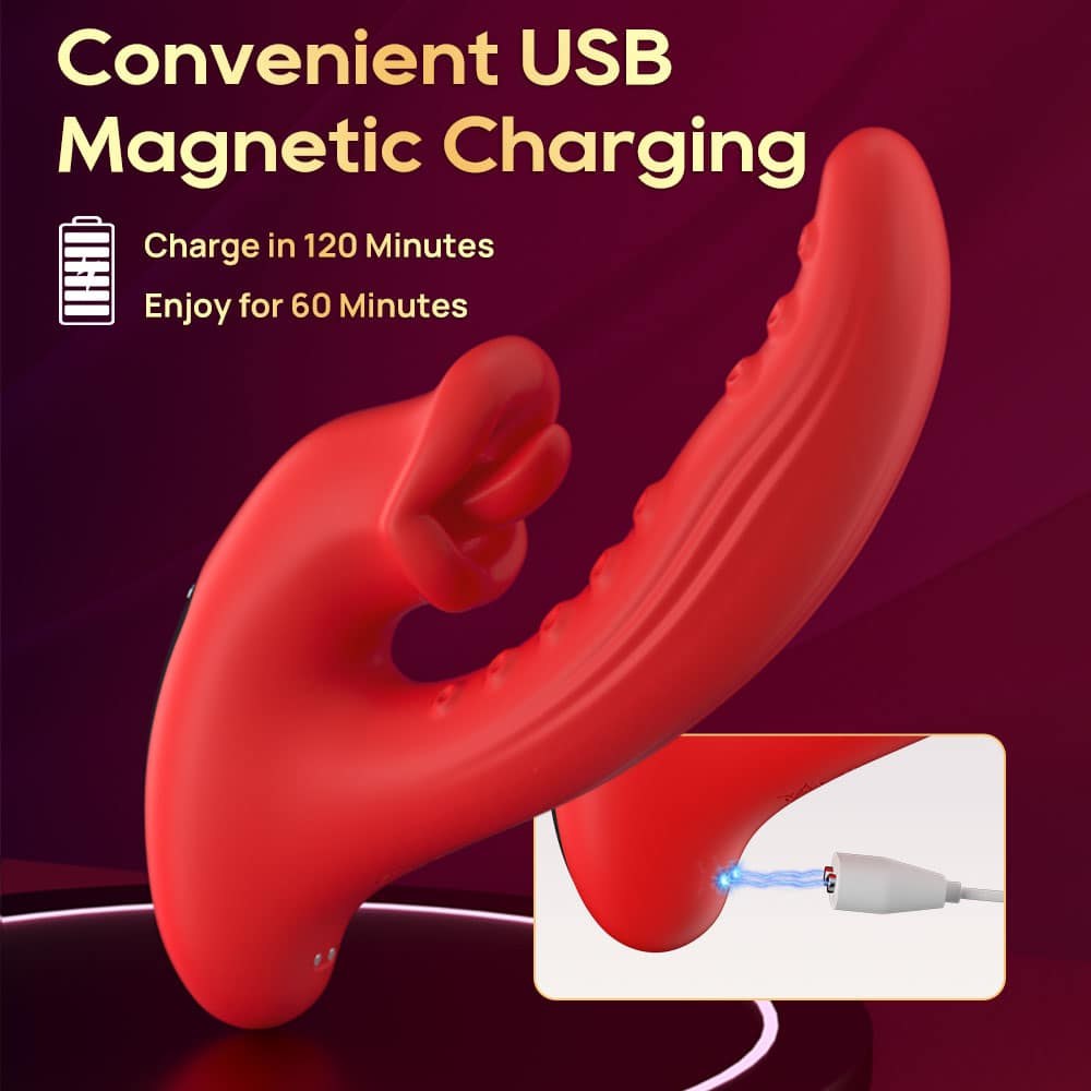 Tongue-Licking Vibrator – 10 Modes, Dual Tip — image 7