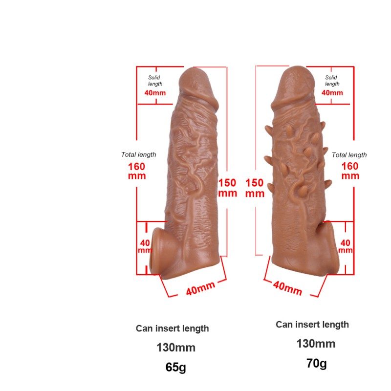 Veined Penis Extension Sleeve – 16 cm, 65 g — image 3