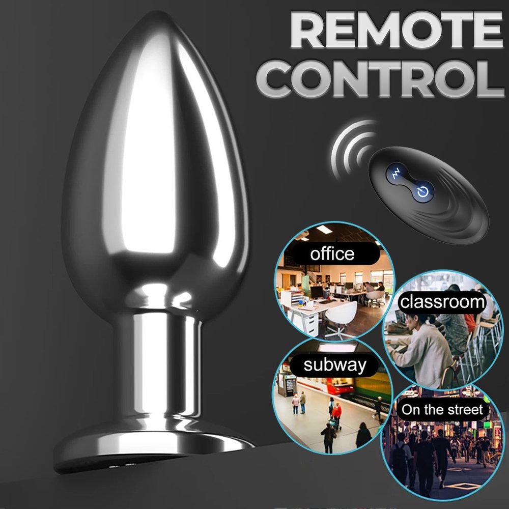 Vibrating Metal Anal Plug – Remote Control — image 8